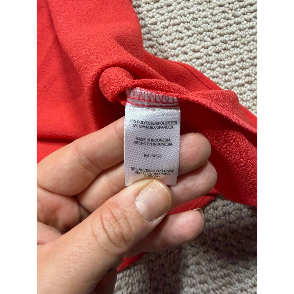 Be by CHETTA Mini Tank Dress Womens 12 Red Sleeveless A-Line Stretch Casual - Picture 5 of 6